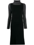 Fabiana Filippi Roll Neck Dress - Black