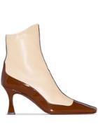 Manu Atelier Duck Panelled Ankle Boots - Neutral
