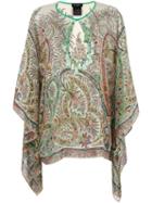 Etro Tassel Detail Kaftan Blouse, Women's, Silk/viscose/glass