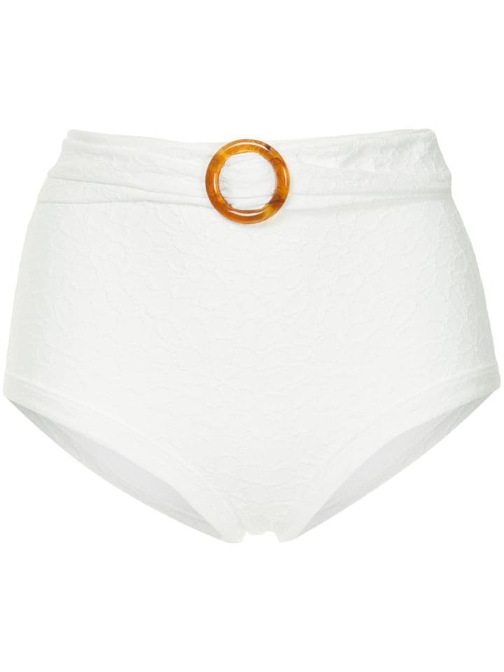 Peony Bathe Hi Pant - White