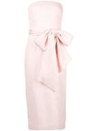 Rebecca Vallance Harlow Bow-detail Dress - Pink
