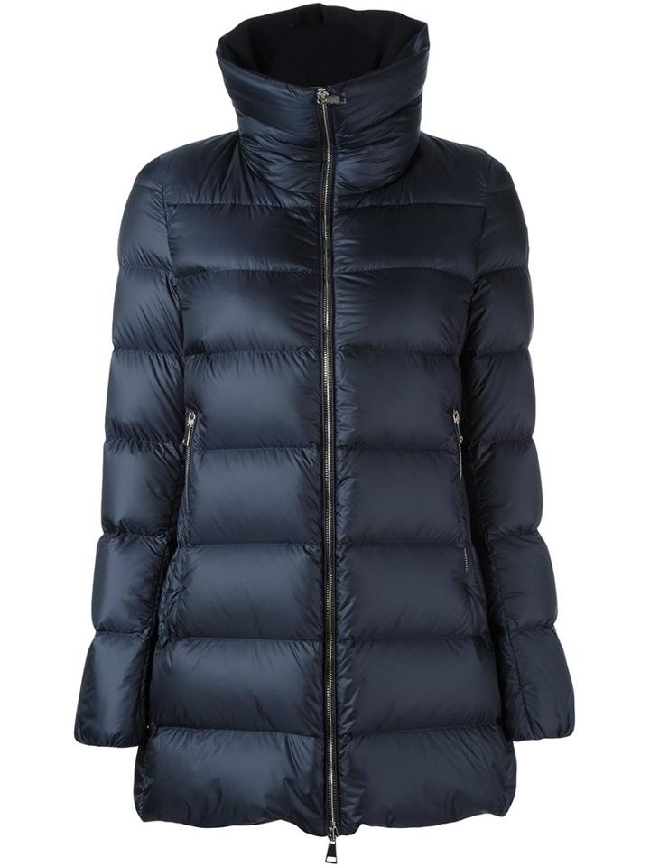 Moncler 'torcyn' Padded Coat, Women's, Size: 2, Blue, Polyamide/cashmere/goose Down