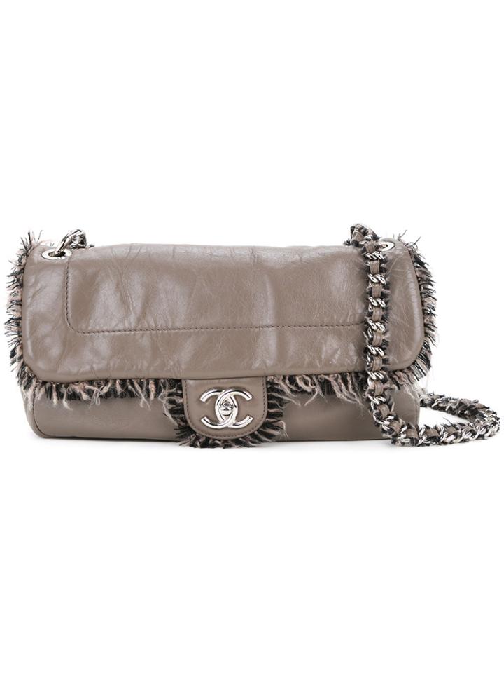 Chanel Vintage Fringed Shoulder Bag - Brown
