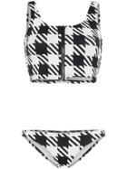 Solid & Striped Gingham Printed Bikini - Black