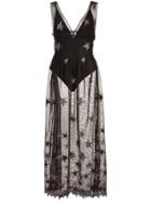 Fleur Du Mal Superstar V-neck Mesh Dress - Unavailable