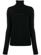 Mm6 Maison Margiela Rip Detail Polo Jumper - Black