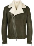 Joseph Off-centre Zipped Jacket - Green