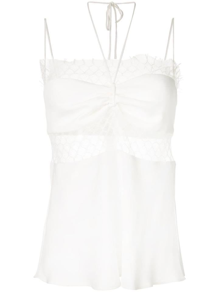 Christopher Esber Lace-panelled Top - White