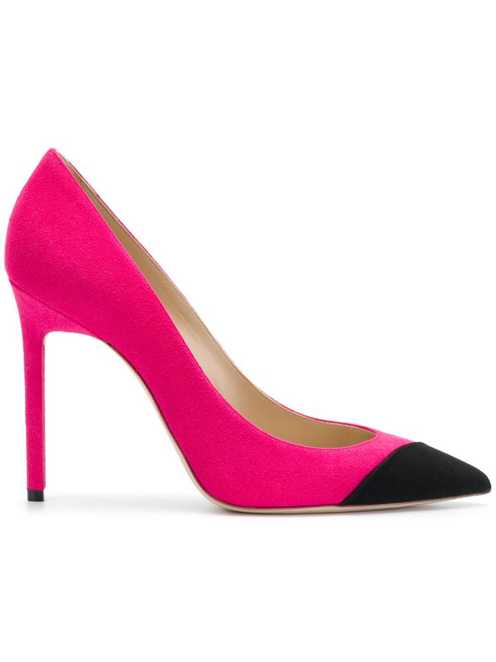 Saint Laurent Colour Block Pumps - Pink & Purple