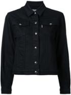 Maison Kitsuné Classic Denim Jacket, Women's, Size: Small, Black, Cotton/elastodiene