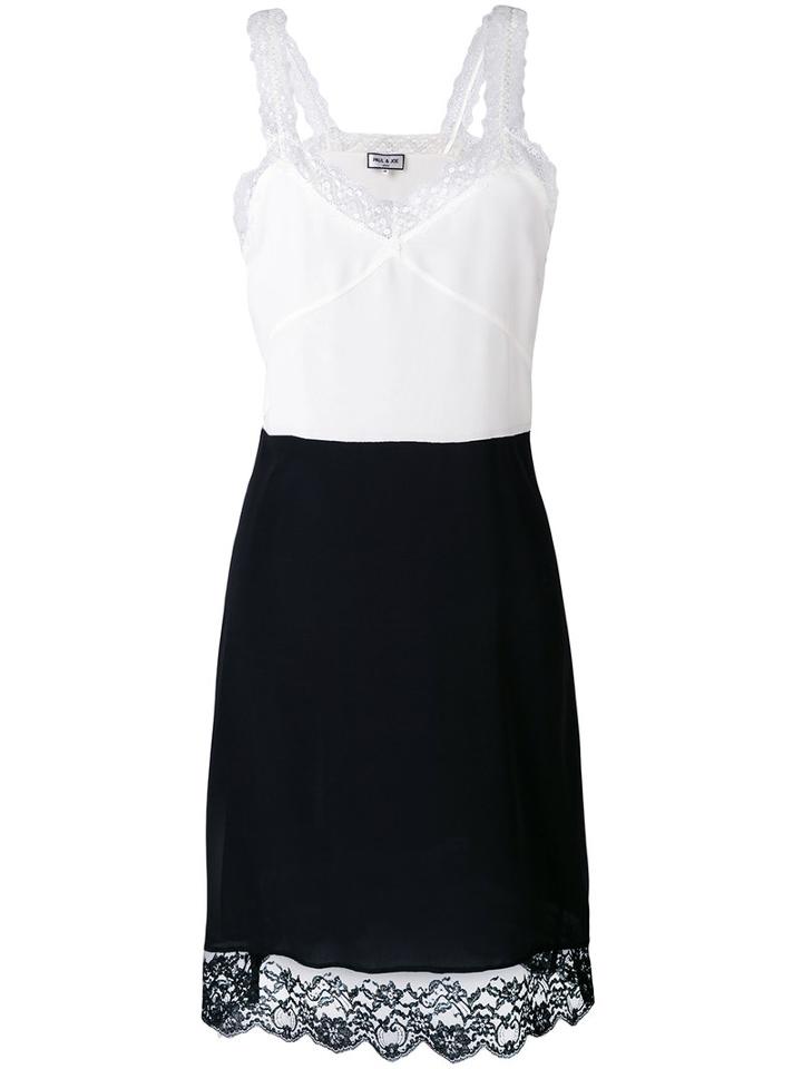 Paul & Joe - Lace-trimmed Dress - Women - Silk - 40, Black, Silk