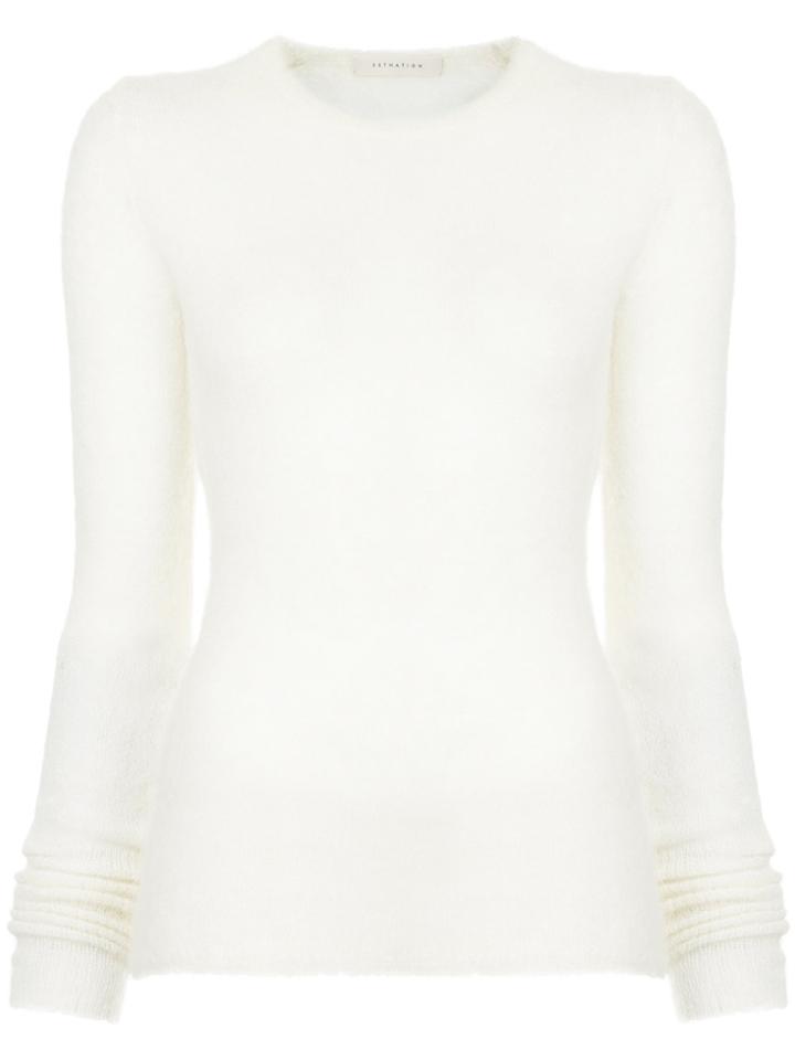 Estnation Fitted Knitted Top - White