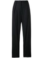 Iro Classic Pinstripe Trousers - Black