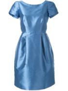 P.a.r.o.s.h. Scoop Back Dress, Women's, Size: Medium, Blue, Polyester/silk/acetate/viscose