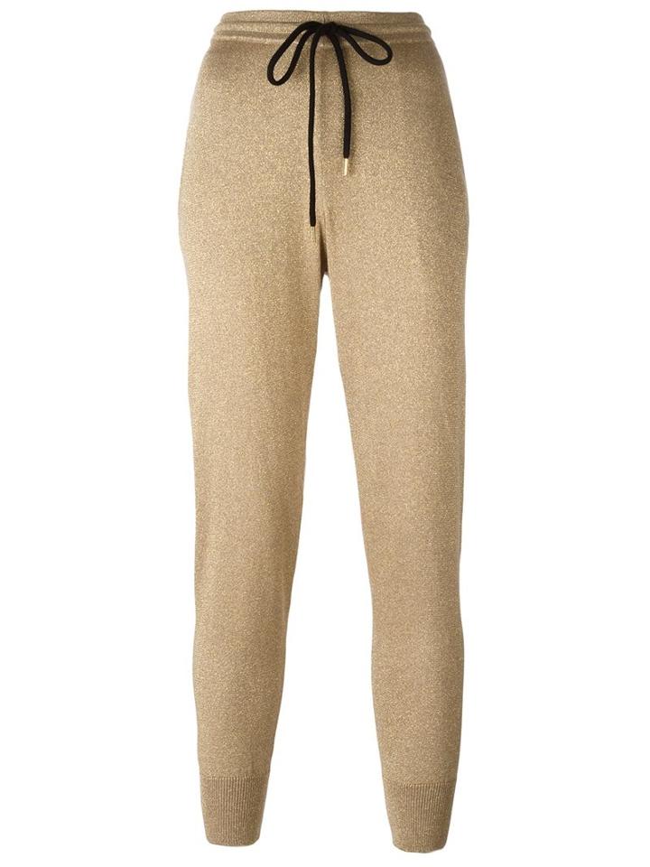 Markus Lupfer Metallic (grey) Sweatpants, Women's, Size: Small, Cotton/metallic Fibre