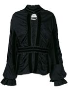 Yves Saint Laurent Vintage 2004 Draped Fitted Jacket - Black