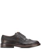 Brunello Cucinelli Textured Derby Shoes - Brown