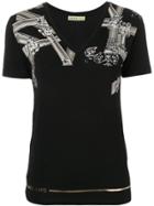 Versace Jeans Foil Print T-shirt - Black