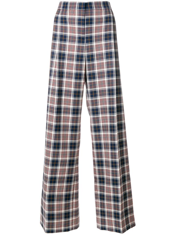 Tory Burch Tartan Palazzo Pants - Multicolour