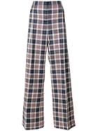 Tory Burch Tartan Palazzo Pants - Multicolour