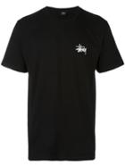 Stussy Logo Print T-shirt, Men's, Size: Small, Black, Cotton