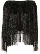Elie Saab Full Beaded Fringe Jacket - Black