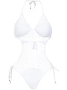 Amir Slama Knit Sling Bikini - White