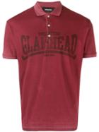 Dsquared2 - Glamhead Print Polo Shirt - Men - Cotton - Xs, Red, Cotton