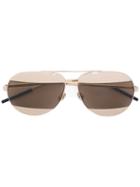 Dior Eyewear - Aviator Sunglasses - Unisex - Titanium - 59, Yellow/orange, Titanium