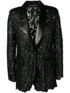 Ermanno Scervino Textured Lace Blazer - Black