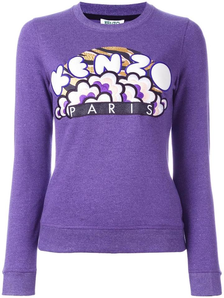 Kenzo 'kenzo Popcorn' Sweatshirt, Women's, Size: Xs, Pink/purple, Cotton