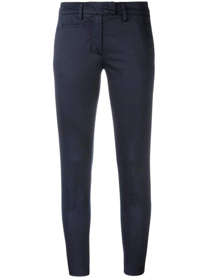 Dondup - Slim-fit Trousers - Women - Cotton/spandex/elastane - 29, Women's, Blue, Cotton/spandex/elastane