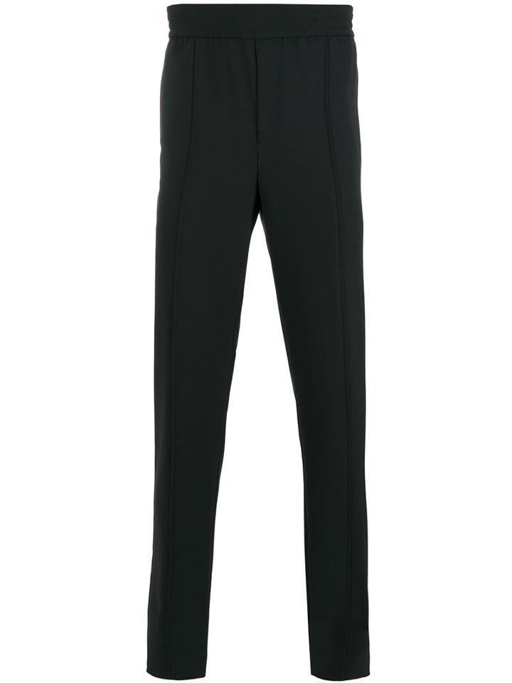 Neil Barrett Skinny Fit Tailored Trousers, Men's, Size: 52, Black, Cotton/polyester/spandex/elastane/wool