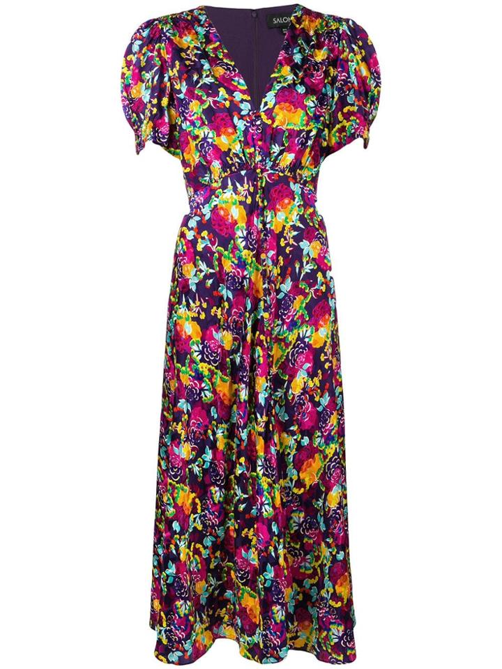 Saloni Lea Dress - Purple