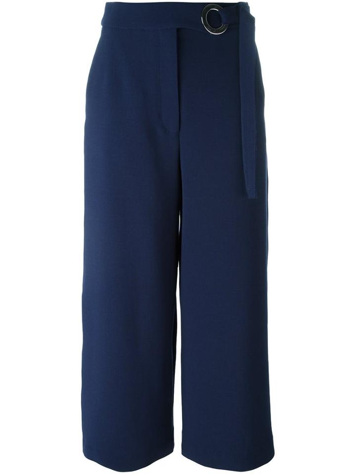Proenza Schouler Wide Leg Culottes, Women's, Size: 4, Blue, Polyester/spandex/elastane/wool