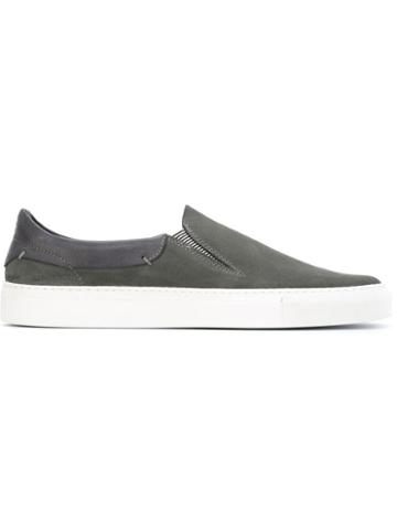 Hypnotic Yellow Slip-on Sneakers, Men's, Size: 43, Grey, Rubber/leather