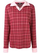 Calvin Klein 205w39nyc Check Sweater - Red