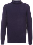 A.p.c. Funnel Neck Jumper - Blue