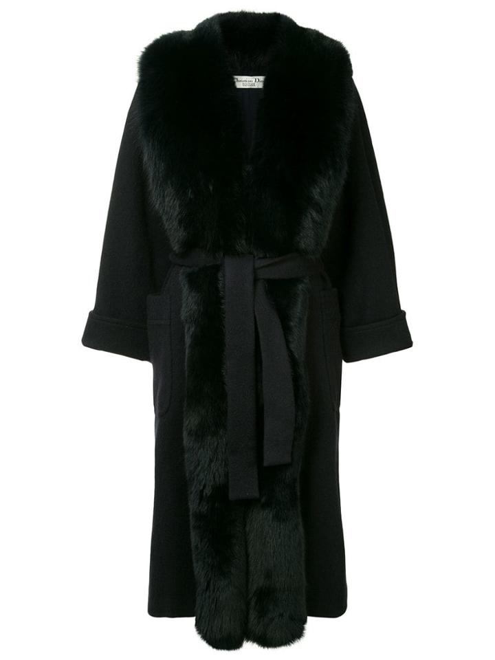 Christian Dior Vintage Long Sleeve Coat Jacket - Black