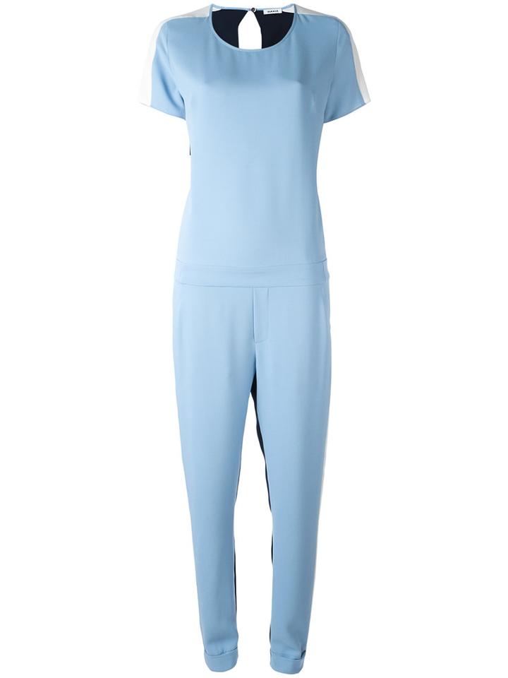 P.a.r.o.s.h. - Striped Sides Jumpsuit - Women - Polyester - Xs, Women's, Blue, Polyester