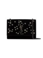 Saint Laurent Black Kate Star Embellished Suede Shoulder Bag