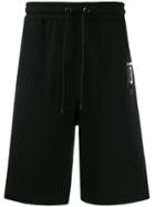 Burberry Embroidered Logo Track Shorts - Black