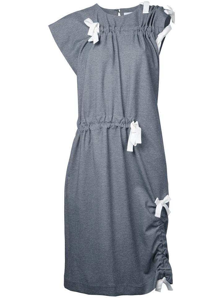 Facetasm Twisted Dress, Women's, Size: 1, Grey, Polyester/polyurethane/rayon