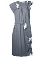 Facetasm Twisted Dress, Women's, Size: 1, Grey, Polyester/polyurethane/rayon