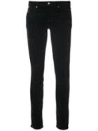 Paige Skinny Striped Jeans - Black