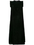 Jil Sander Mesh Effect Sleeveless Dress - Black