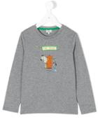 Paul Smith Junior - Zebra Print Top - Kids - Cotton - 6 Yrs, Grey