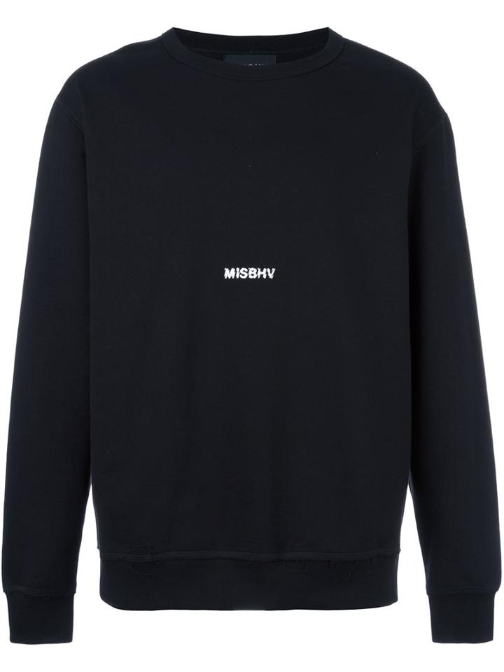 Misbhv Round Neck Sweatshirt, Men's, Size: Small, Black, Cotton