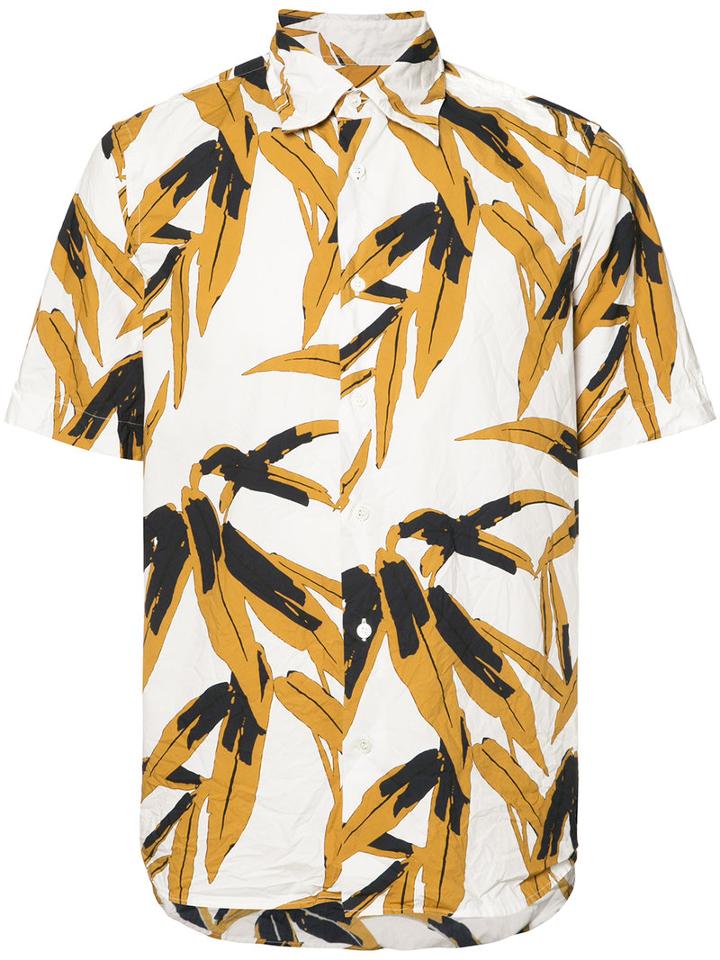 Marni Swash Print Shirt, Men's, Size: 52, White, Cotton