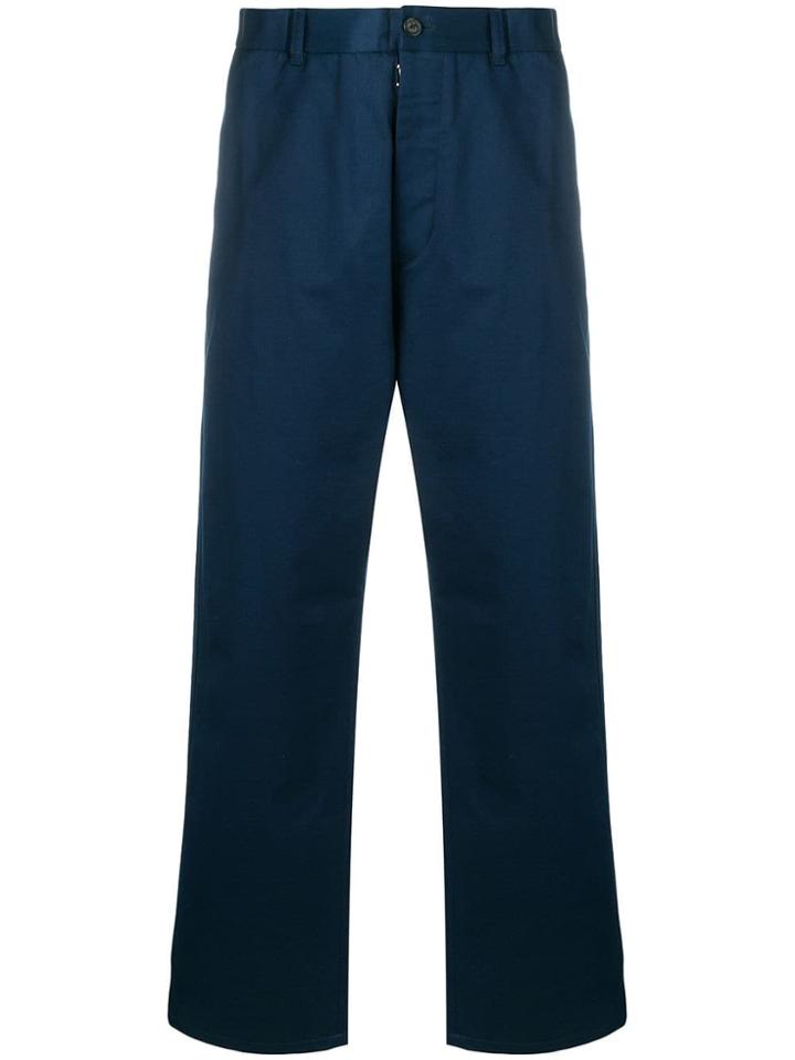 Maison Margiela Loose Fit Trousers - Blue